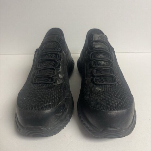 Skechers Mens Tilido Fletchit Sneaker Black Size 7.5 Wide